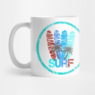 surf board, surf shirt, summer shirt, beach shirt Mug